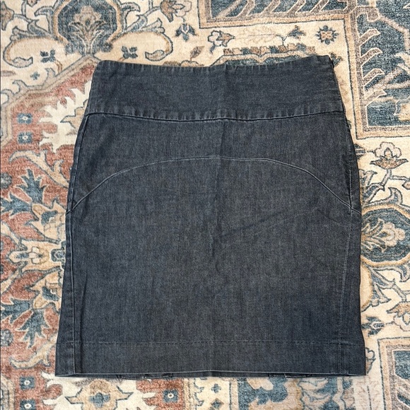GAP Factory 6 Dark Grayish Blue Denim Mini Pencil Skirt - Picture 1 of 7